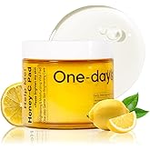 ONE-DAY’S YOU Help Me Honey Glow-C Pads | Korean Vitamin C Toner Pads for Face | Brightening & Cleansing Facial Pads | Skin Care for Blemishes & Radiance | 60 Sheets