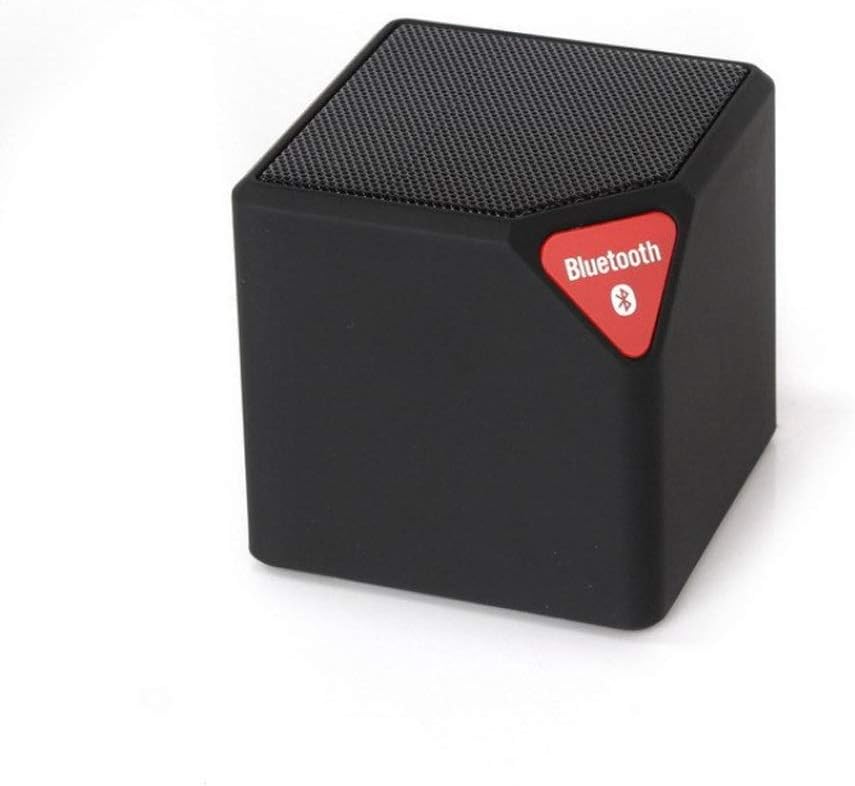 X3 with Lights Rubik's Cube Mini Wireless Bluetooth Audio Gift Custom LED Light Small Box Card Small Speaker (Color : Black)