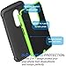 Moto X (2nd Gen) Case, Tekcoo(TM) [Tmajor Series] [Green/Black] Shock Absorbing Hybrid Rubber Plastic Impact Defender Rugged Slim Hard Case Cover Shell For Motorola Moto X 2nd Generation 2014