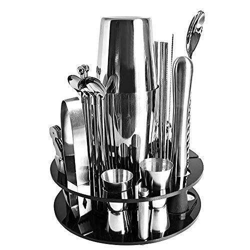 Keifen 30 Stück Bar Cocktail Set 30 Stück Bar Cocktail Set Boston Shaker Drink Making Kit Edelstahl Mixer Making… – Bild 7
