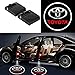 2pc Wireless Drill Free Easy Install Car Door LED Projector Courtesy Welcome Logo Ghost Shadow Light Magnet Sensor for Toyota