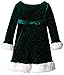 Bonnie Jean Girls' Bow Front Santa Dress
