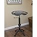 Carolina Forge Farmhouse Tractor Seat Stool, Black