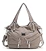 Scarleton Satchel Handbag for Women, Ultra Soft Washed Vegan Leather Crossbody Bag, Shoulder Bag, Tote Purse, Light Brown, H147642