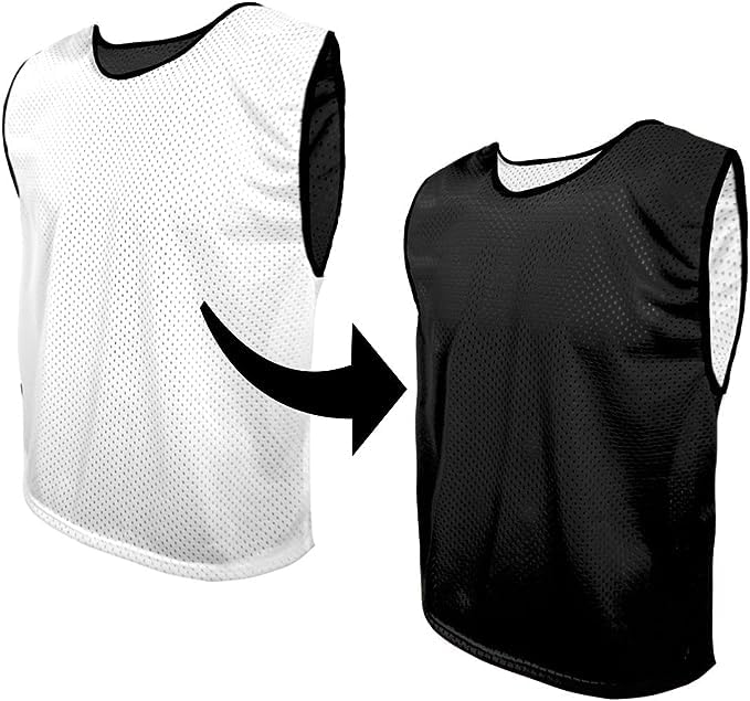 SPORTSBIBS bib reversible sports fan's jersey mesh Bibs training Vest national club T-shirt undershirt fitness summer winter, xs s m l xl, double-sided trikots Premium