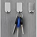 FOTYRIG Adhesive Hooks Wall Hooks Hangers 304 Stainless Steel Waterproof Stick on Hat Hooks Strong & Durable (Max Load up to 4Lbs)-12 Packs