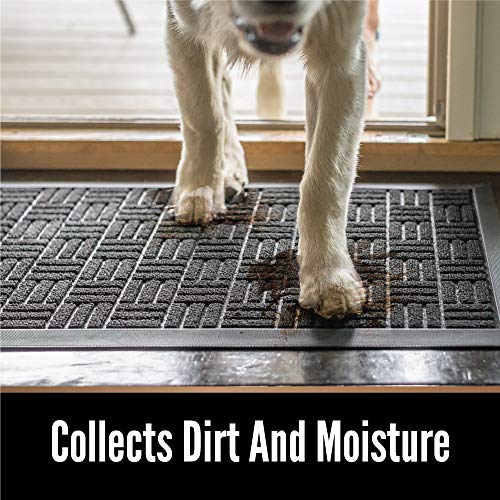 Gorilla Grip Original Durable Natural Rubber Door Mat, 47x35 Heavy Duty