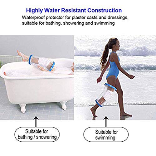 WONdere New Reusable Waterproof Hand Foot Cast Bandage Protector Clear Bathing Cover Adult And Children (E)