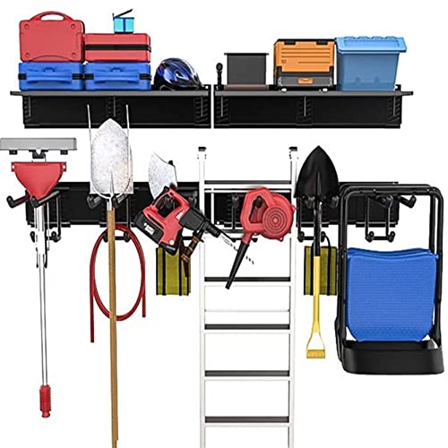 TORACK Garage Storage Organizer Systems, Wall Mount Overhead Shelving