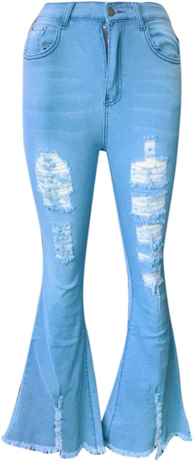 broken hole bell jeans