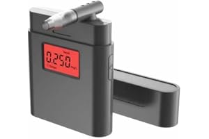 TALLDU Personal breathalyzer, Portable Alcohol Tester,Professional Grade Accuracy Alcohol Breath Test,with Dust Cover, More Clean and Digital Red LCD Display for Personal Home Use