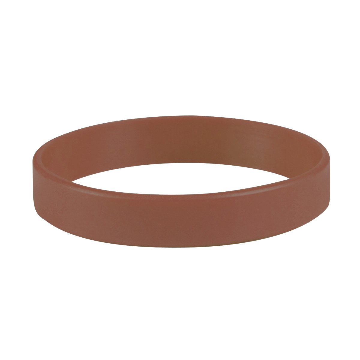 Komonee Plain Brown Coloured Silicone Sports Arm Exercise Wristband Bracelets Rubber Wrist Bands Party Accessories For Men Women Boys Girls (Pack of 25)