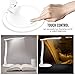 MoKo LED Desk Lamp, Portable with 1000mAh Rechargeable Battery, Eye-Caring Working/Reading/Studying Table Kids Lamp, Continuously Dimmable, Touch Control, Adjustable Arm, White