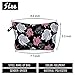 Jom Tokoy Makeup Bag travel makeup bag Cosmetic Bag Makeup Bag for purse (Rose)
