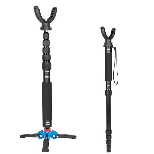 Fooletu Shooting Stick Monopod with 360 Degree Rotate U Yoke and ...