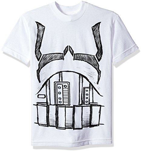 Star Wars Big Boys' Storm Trooper Body Costume Graphic Tee, White, YXL