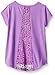 Dream Star Girls' Short Sleeve Top W/Screen and Sequin Applique and Lace