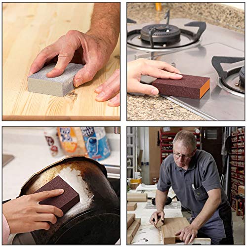 image for Sanding Sponge, Cridoz 10 Pack Sanding Block with Fine Medium and Coar