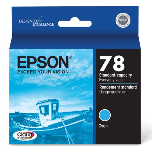 Epson Claria Hi-Definition 78 Standard-capacity Inkjet Cartridge (Cyan) (T078220)