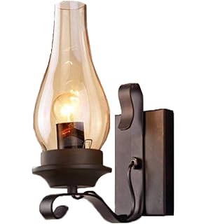 Gzedg Wandlampe Petroleumlampe Laterne Wandlampe E27 Retro