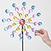 Bits and Pieces - Set of Two (2) Dots and Paddle Mini Wind Spinners - Decorative Kinetic Wind Mills - Unique Outdoor Lawn and Garden Décor, Lawn Ornaments