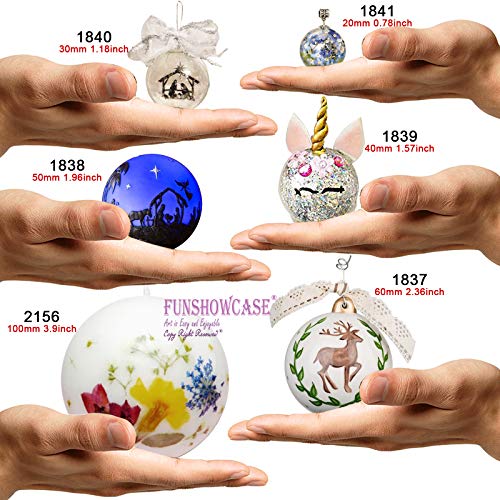 image for Funshowcase Sphere Resin Epoxy Silicone Molds for Jewelry Casting, Can