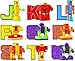 Mallya Alphabet Blocks for Kids, Alpha-Bots Educational ABC Letters Preschool Learning Stem Montessori Classroom Teaching Toy for Kids Toddlers - 26 Pieces