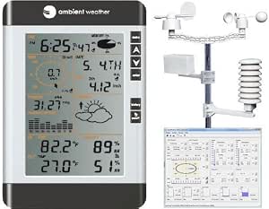 Amazon Com Ambiental Weather Ws 80 Estacion Meteorologica Domestica Inalambrica Patio Cesped Y Jardin