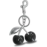FASTFAIRY Keychain Cherry Bag Charms Purse: Key Chains Women Cute - Car keyrings leather handbags - Valentines Day Gifts