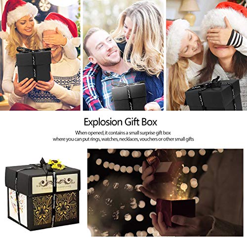 Überraschung Box,Kreative Explosion Box DIY Faltendes Fotoalbum,Geburtstag Jahrestag Valentine Hochzeit Geschenk, für Hochzeit, Muttertag, DIY Geschenk