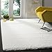 SAFAVIEH California Shag Collection Accent Rug - 3' x 5', White, Non-Shedding & Easy Care, 2-inch Thick Ideal for High Traffic Areas in Entryway, Living Room, Bedroom (SG151-1010)