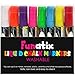 Liquid Chalk Board Window Markers - 8 Pack Erasable Pens Great for Chalkboards - Non Toxic Safe & Easy to Use Neon Bright & Vibrant Colors for All Ages Funatix