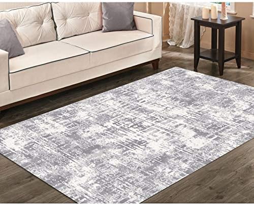 Tapis De Salon Déco Sultan Design Moderne Nuances De Gris 160 X 230 Cm