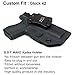 B.B.F Make IWB KYDEX Holster Fit: Glock 42 | Retired Navy Owned Company | Inside Waistband | Adjustable Cant (Black, Left Hand Draw (IWB))