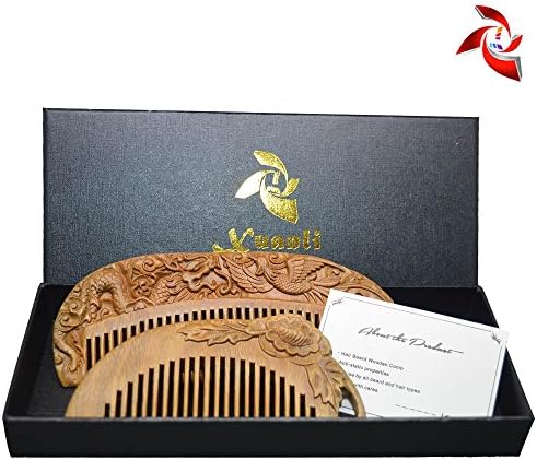 Xuanli® Natural SandalWood Comb Hair Care Anti Static Wooden Hair Massage Natural Brush Beard Comb (M018021)