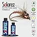 SOLAREZ Fly Tie UV Cure Resin - Thin Hard Formula (2 oz) Fly Tying, Fly Fishing, UV Cure Resin ~ Build Fly Heads and Bodies, Non Yellowing! ~ Easy to Apply, Medium Viscosity (w30 Oil) Made in The USA