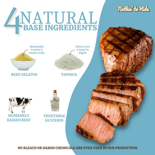 Fieldcrest Farms Nothin to Hide Flip Chips Chews for Dogs All Natural Rawhide Alternative