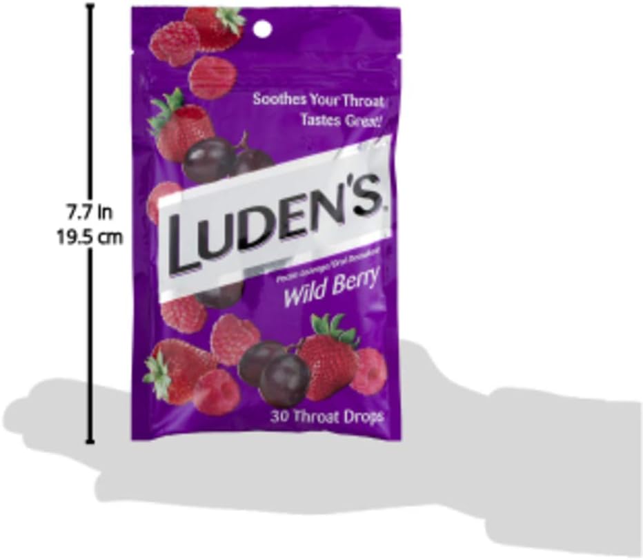 Ludens Throat Drops, Wild Berry, 30 Count: Health & Personal Care