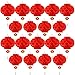 Bememo 20 Pieces Chinese New Year Red Paper Lanterns Thickened Chinese Hanging Lantern Decorations for Spring Festival New Year, Wedding and Restaurant(10 Inch)