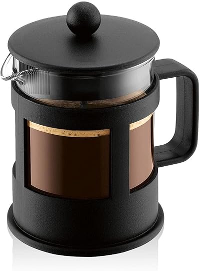 Bodum Kenya 500ml French Press - 4 Cups Heat-Resistant Glass Stainless