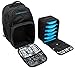 6 Pack Fitness Expedition Backpack W/ Removable Meal Management System 500 Black/Neon Blue w/ Bonus ZogoSportz Cyclone Shaker