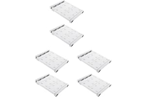 Danturfi 6 Pcs School Locker Shelf Organizer - Adjustable Locker Divider Mate Easy to Install for Extending Locker Use Space