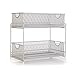 GRAYLINE 2 Tier Mesh Slide Out Organizer, Satin Nickel
