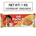 Parle-G Gold Biscuits, 1 KG (10 pack of 100g)