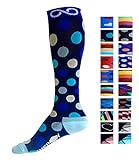 Infinity Compression Socks (1 pair) (Ocean Dots, L/XL)