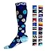 Infinity Compression Socks (1 Pair) (Ocean Dots, L/XL)