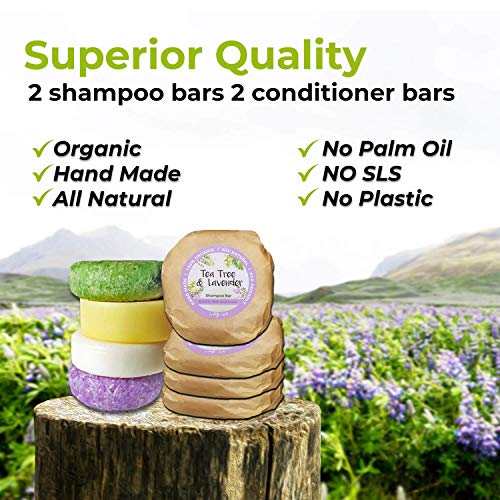 IndulgeMe Solid Shampoo and Conditioner Bar Eco Friendly Hair Care