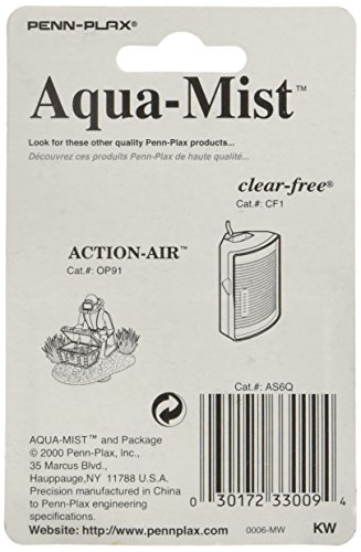 Penn Plax 4-Pack Aqua Mist Air Stone Cylinder Aerator for Fish Tank