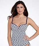 Cleo Swim by Panache Womens Lucille Printed Molded Cup Swim Top Separates
