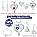Mother's Birthday Gift I Love You Mom S925 Sterling Silver Heart Pendant Necklace
